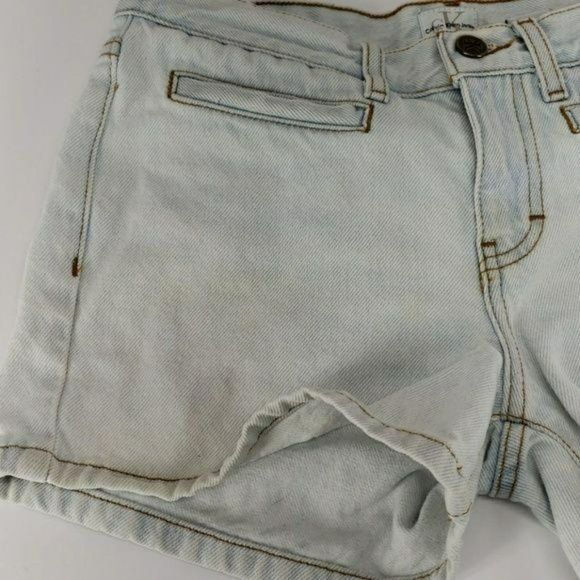 Calvin Klein Vintage Mom Jean 3" whitewash short retro shorts - Picture 3 of 7